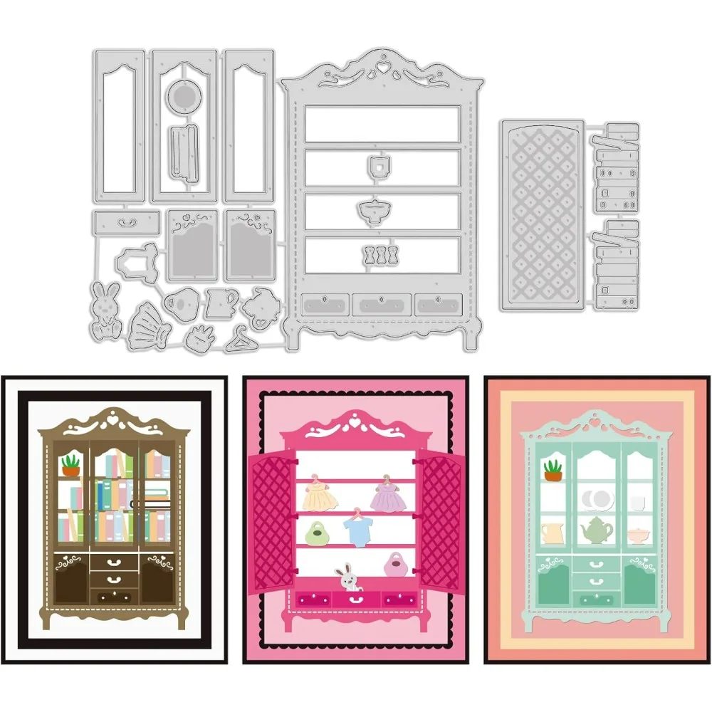 Винтажный шаблон для тиснения шкафа книги высечки из углеродистой стали высечка