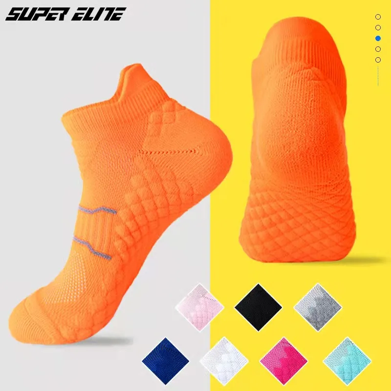 

Professional running socks Spring and Summer new outdoor towel bottom shock absorption yoga Women's men cycling socks