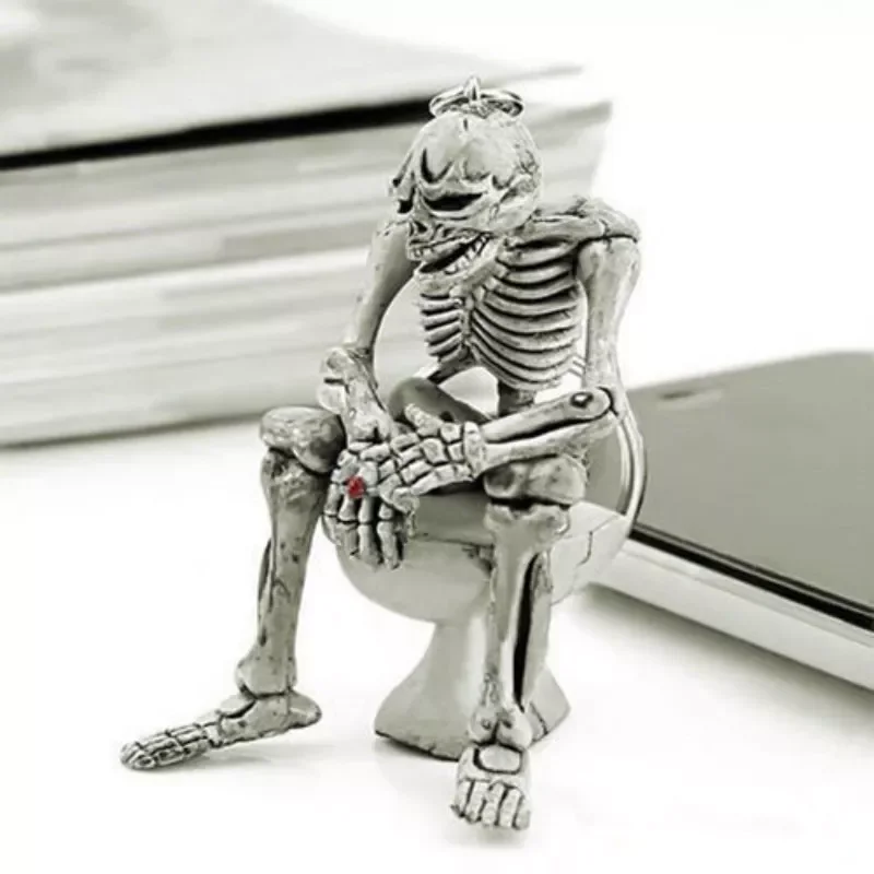 Keychain Horror Personality Skeleton Skeleton Pendant Men's Jewelry Car Keychain Gift Halloween Accessories