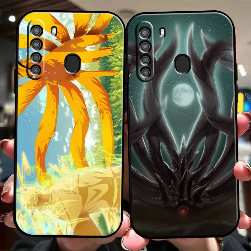 

Japan NARUTO Anime Phone Case For Samsung Galaxy A01 A02 A10 A10S A31 A22 A20 4G 5G Coque Carcasa Funda Soft Black