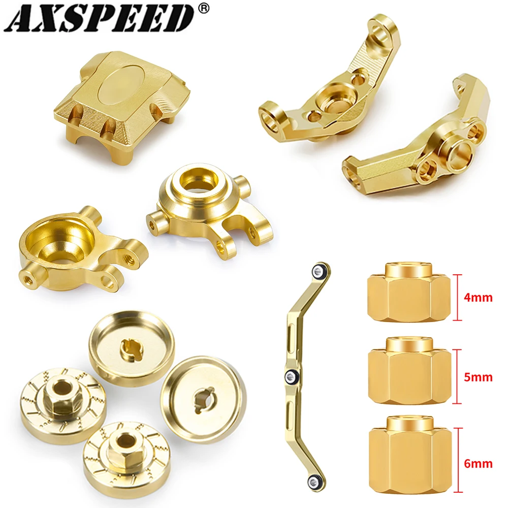 Латунные блоки AXSPEED TRX4M для рулевого управления весом кубики костяшек накладки