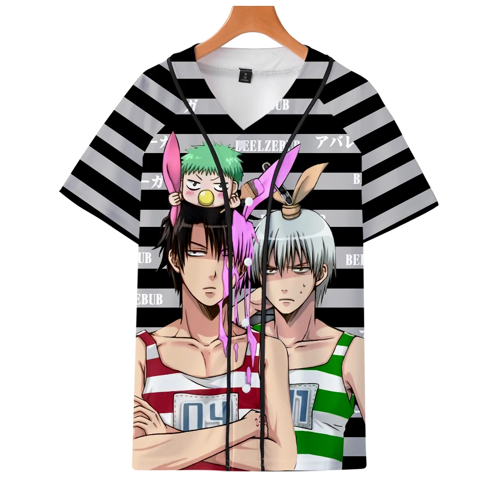 

Бейсбольная Футболка BEELZEBUB с 3D принтом для женщин и мужчин, модная летняя футболка с коротким рукавом, горячая Распродажа, уличная одежда