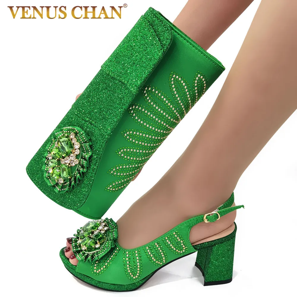 

Женские босоножки с открытым носком Venus Chan, летние плиссированные цветочные туфли-лодочки для невесты, модель 2023 года, удобная женская обувь и сумка
