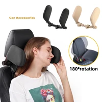 car neck headrest pillow cushion car seat memory foam pad sleep side head telescopic support on cervical spine for adults child