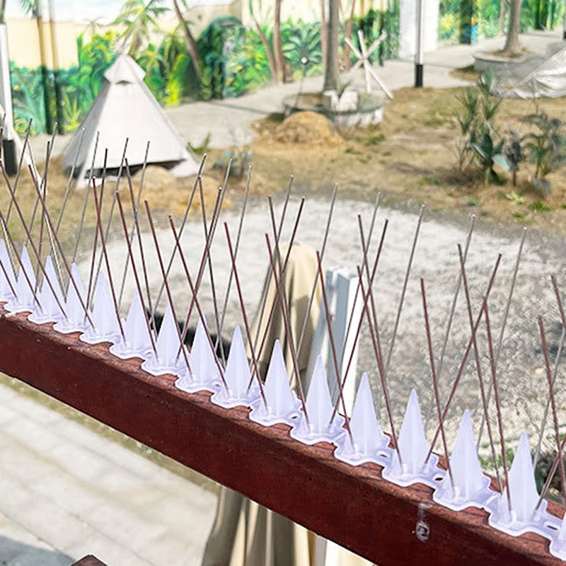 Комплект репеллентов для птиц Nerf: шипы против ласточек и ворон 10 шт. стальной