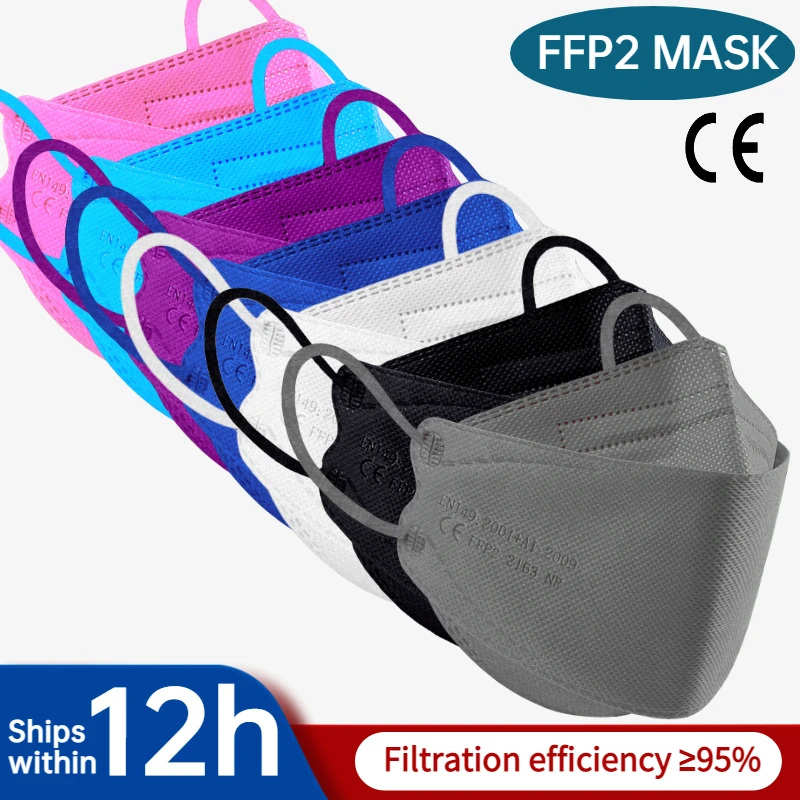 

Mascarillas FPP2 Face Mask FFP2 KN95 Adults 4 Layers masque ffp 2 ffp2mask CE kn95 certified mascarilla fpp2 homologada españa