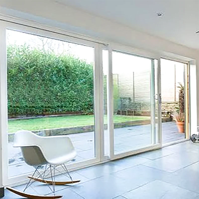 Wanjia звуконепроницаемые Внутренние белые алюминиевые раздвижные двери |