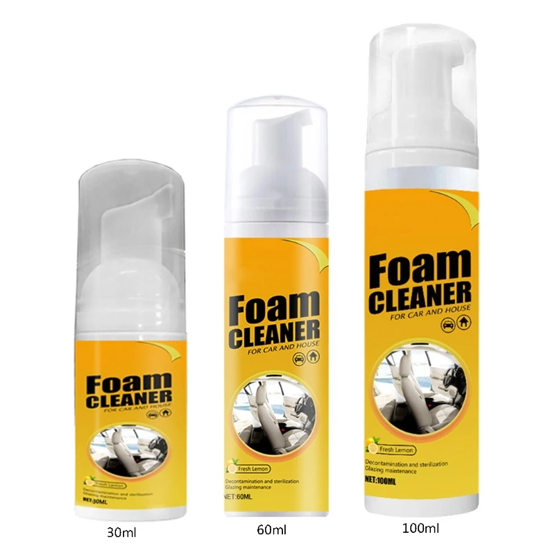 

All-Purpose Household Cleaners Car Foam Spray Cleaner Practical Home Automotive Interior Cleaning Tools Quickly Remover