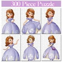 disney childrens puzzle toys 300 piece princess sofia cartoon patterns fine paper jigsaw puzzle early educational toys for kids