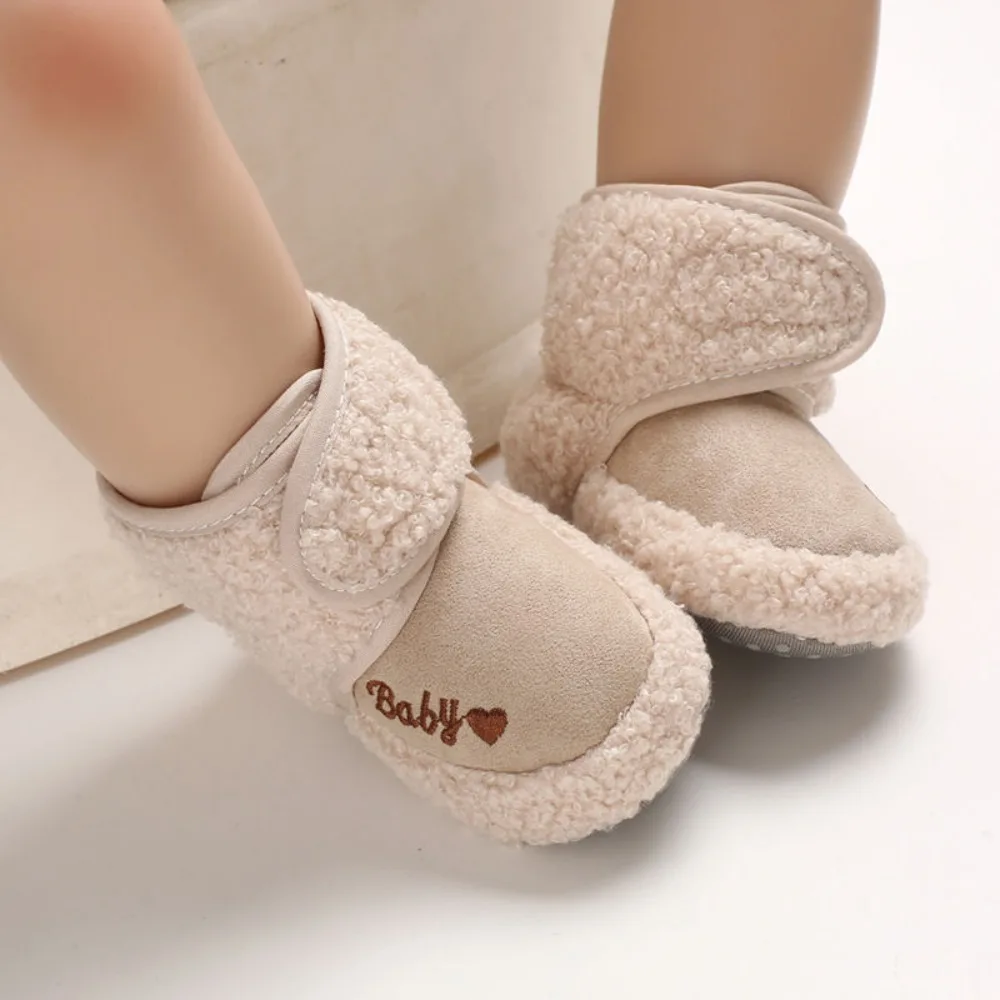 Warm Infant Toddler Crib Boots Soft Comfortable Infant Girls Boys Anti-Slip Socks Slipper Newborn Baby Shoes