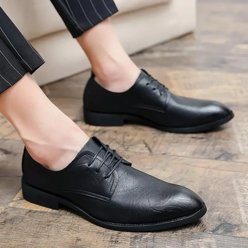 

Casual Leather Shoes Men's Genuine Leather Spring and Summer Breathable Botton Width Men's Formal Wear Business 2023 New Fashion
