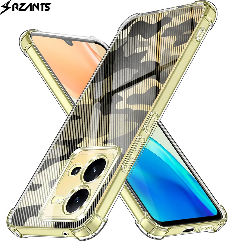 

Case for VIVO V25 Mobile Phone Case Translucent Four Corners Anti-fall