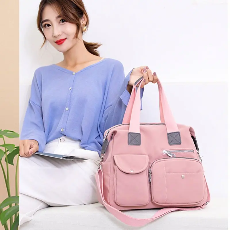 Fashionable Large Capacity Waterproof Nylon Crossbody Shoulder Bags, Perfect for Everyday Style.