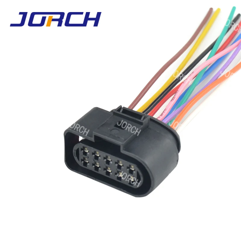 

10-контактный разъем для автомобильной фары, штекер для фонаря, фоторазъем, фоторазъем для A3 2006-2013 1J0 973 735