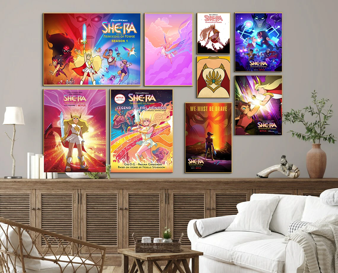 17 видов конструкций She Ra and The princess of Power белая бумага плакат художественное