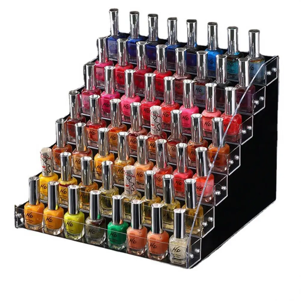 

Transparent Storage Shelf Economic Creative Acrylic Nail Polish Storage Rack Cosmetics Storage Box Wholesale Storage Box