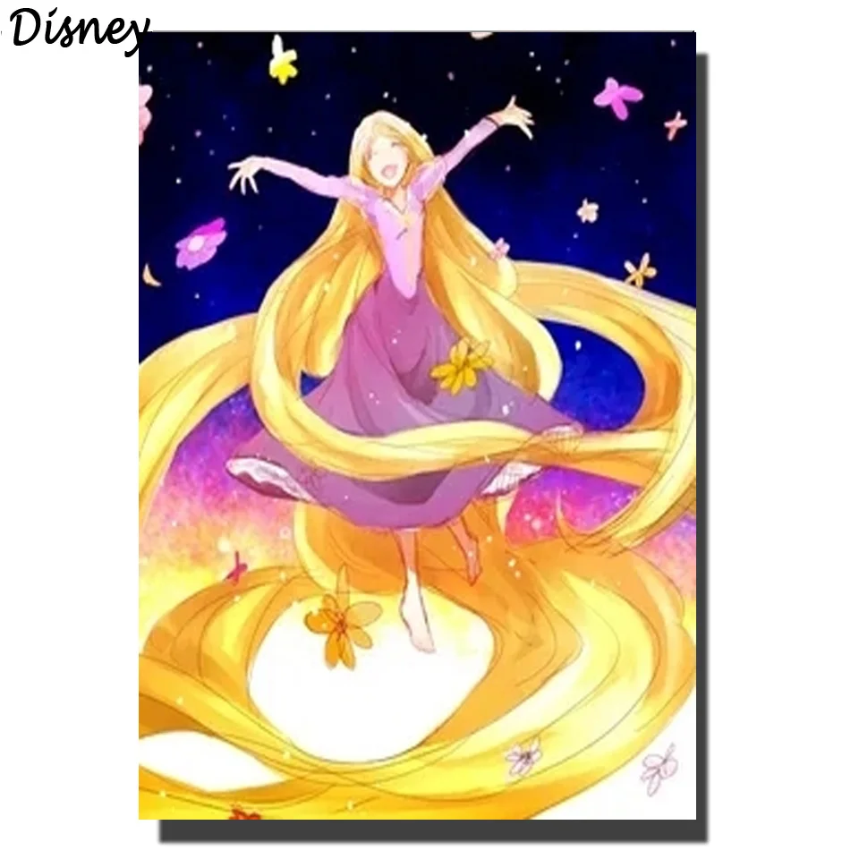 

5D DIY Diamond Embroidery Disney Cartoon Princess Full Square Round Drill Diamond Painting Mosaic Picture Of Rhinestones Gift