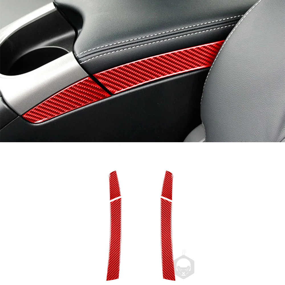 

Both Sides of the Center Armrest Decoration Cover Sticker Decal Trim for Prius 2012-2015 Car Accessories Interior Carbon Fiber
