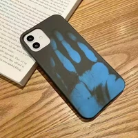 thermal induction phone case for iphone 13 mini 11 pro xr x xs max 8 7p se soft tpu silicon case discoloration cell phone cover