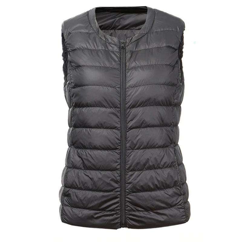 

Down jacket High quality women's clothing White duck down vest Women's super light autumn short coat Down back coat