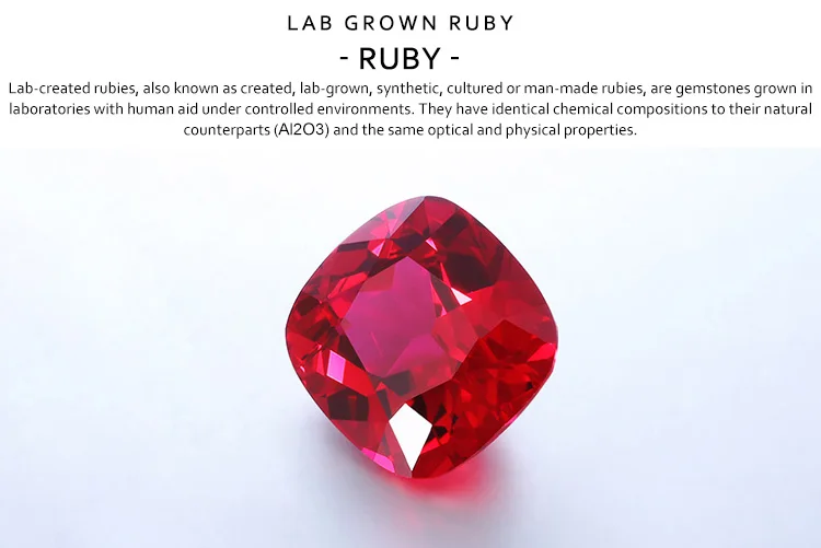 Zhanhao красная лабораторная кровь голубей Выращенный рубин синтетический