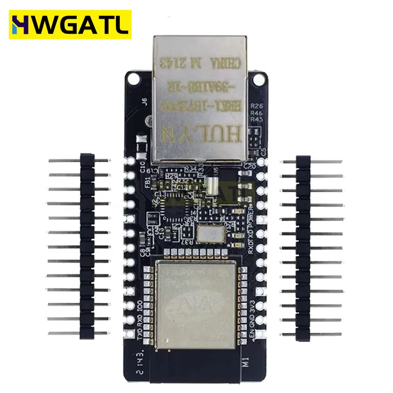 Плата беспроводного модуля HWGATL WT32-ETH01 — ESP32 MCU Ethernet и Bluetooth WiFi Combo встроенный