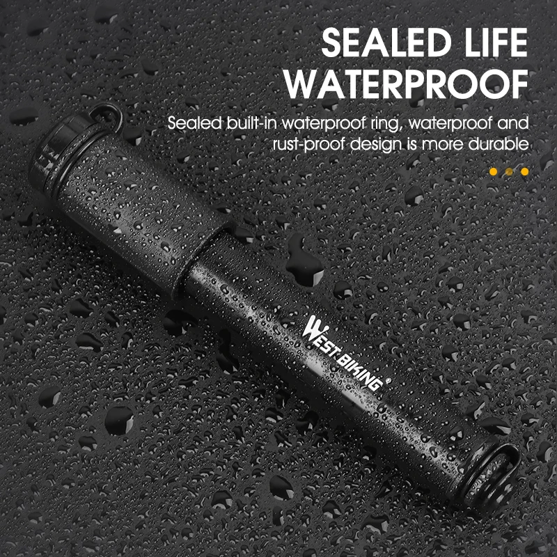 Велосипедный мини-насос WEST BIKING портативный ручной насос для накачивания шин