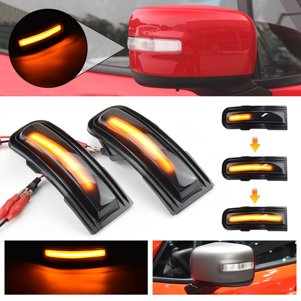 

2Pcs For Jeep Renegade 2015-2022 Hight Qualit Error Free Canbus Amber Dynamic Sequential LED Side Mirror Blinker Signal Lights