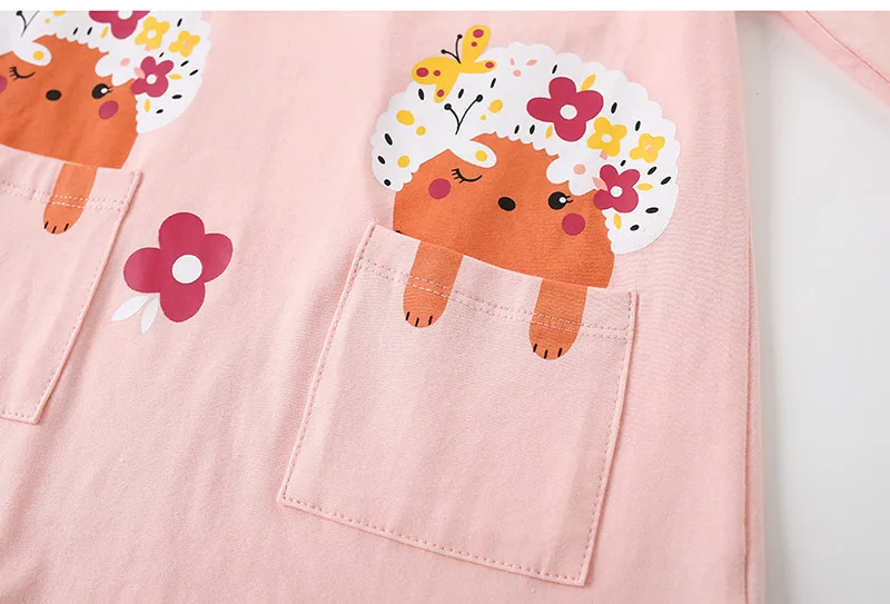 Новинка 2024 весенне-Осенняя детская одежда из 100% хлопка для маленьких девочек