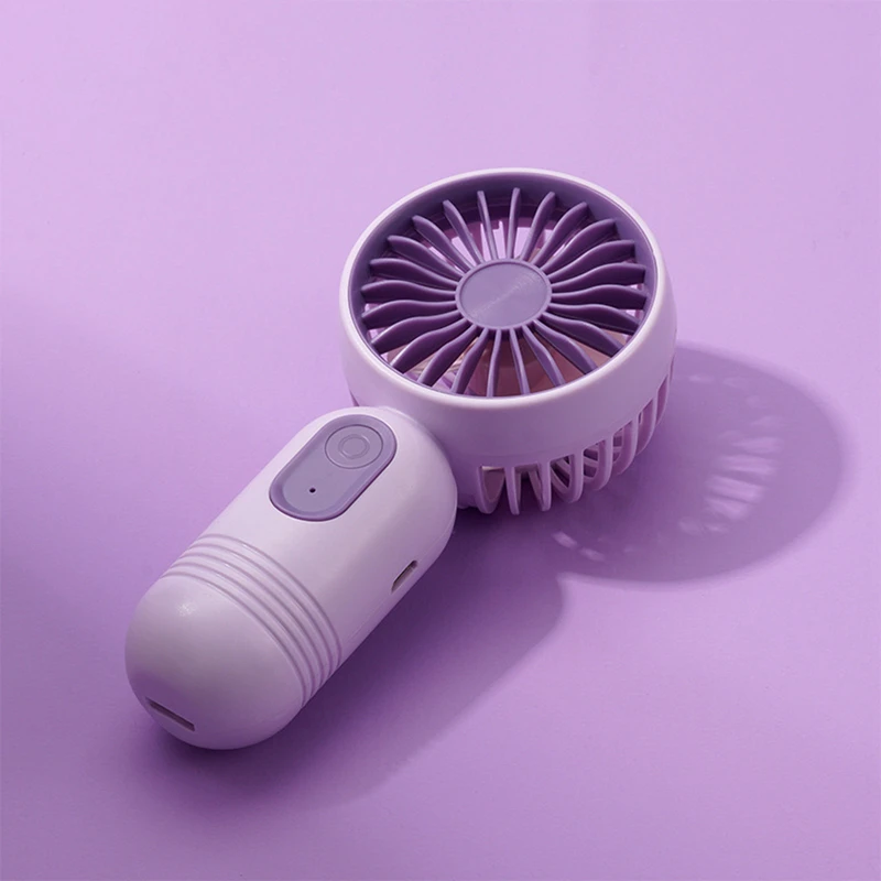 

Handheld Mini Fan Usb Rechargeable Cooling Fans Cute Portable Summer Mute Fans Outdoor Camping Multifunctional Fan