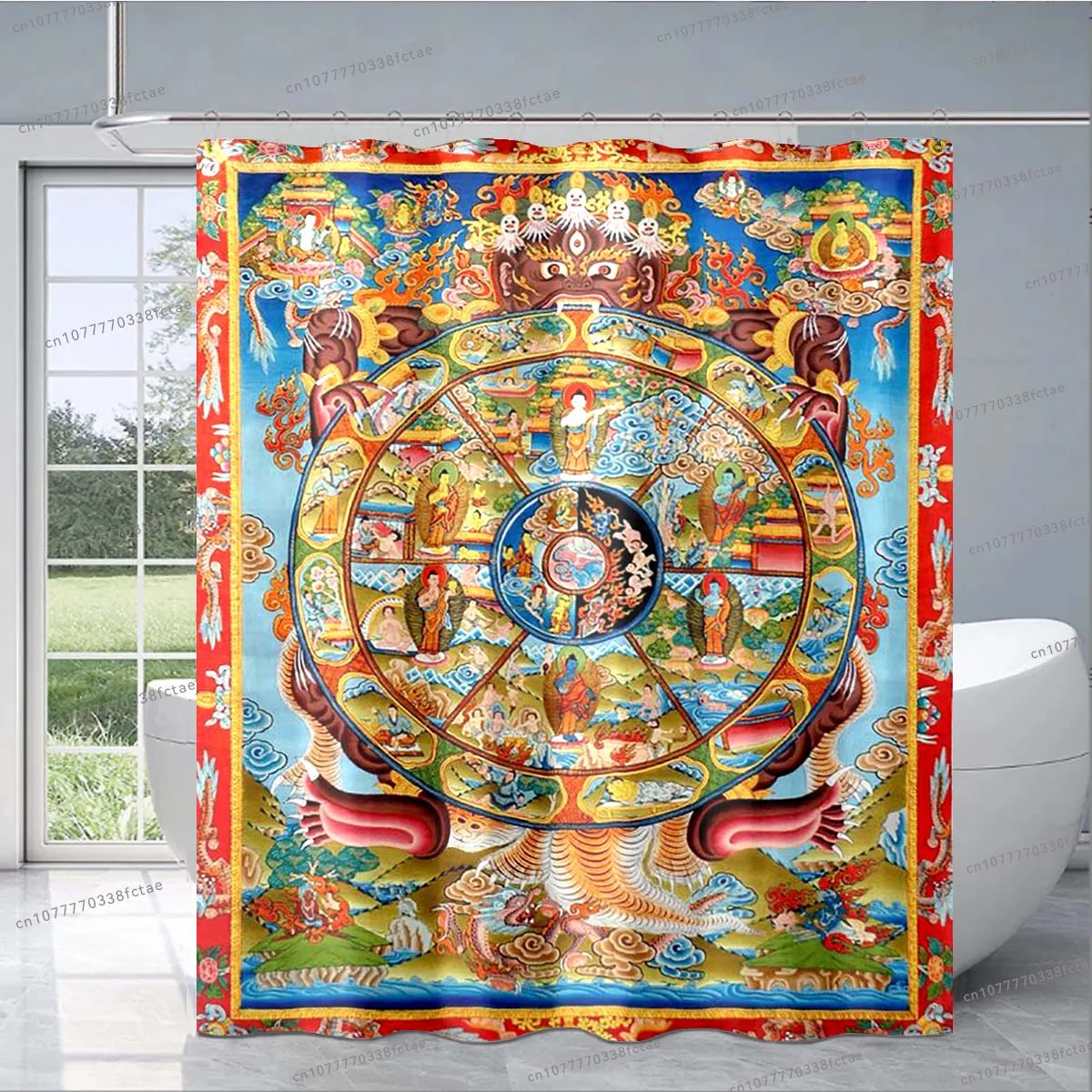 Молитвенная душевая занавеска bhavотсутствие религиозная в стиле ретро для