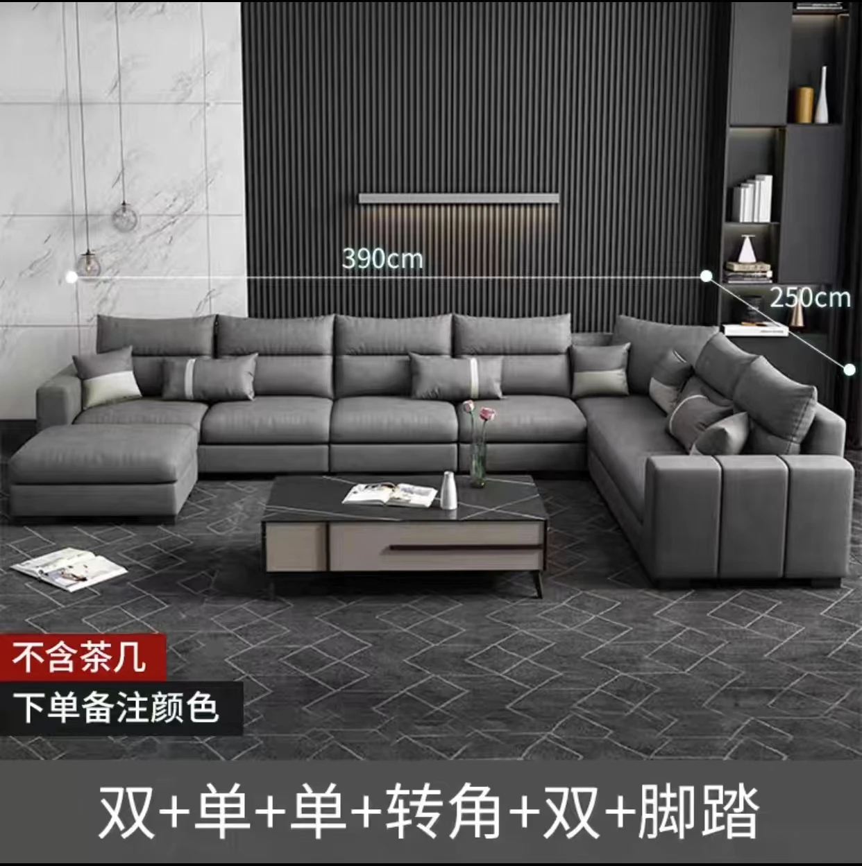

Modern minimalist technology fabric sofa living room size apartment luxury Nordic imperial concubine three-person suit online ce