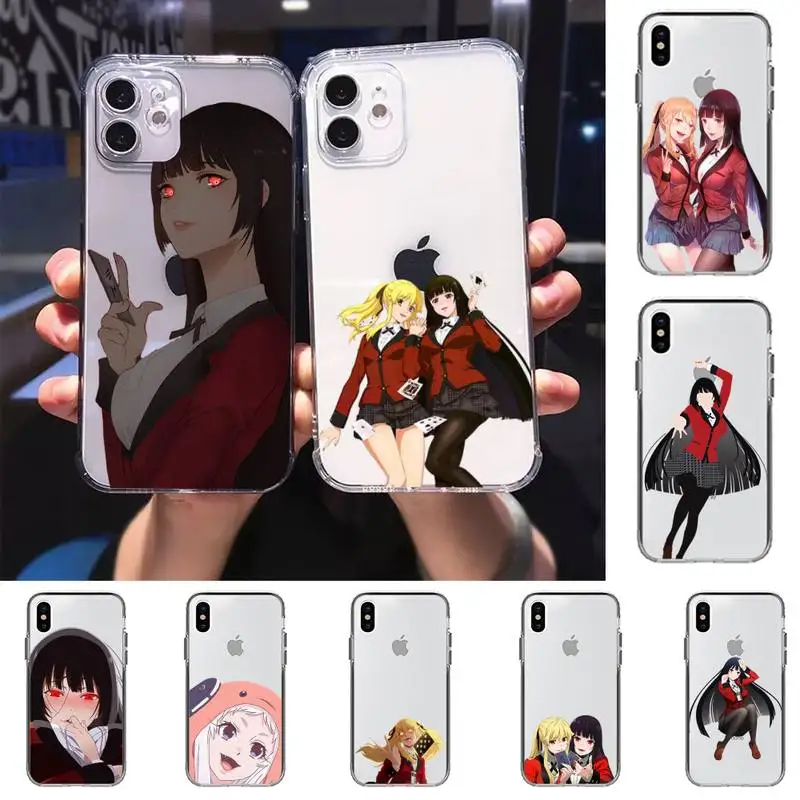 

Japanese Anime Kakegurui Jabami Yumeko Phone Case for iPhone 11 12 13 mini pro XS MAX 8 7 6 6S Plus X 5S SE 2020 XR