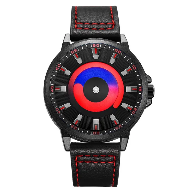 

Новые креативные спортивные кварцевые часы, мужские часы с механизмом, мужские часы, модные часы с вращением