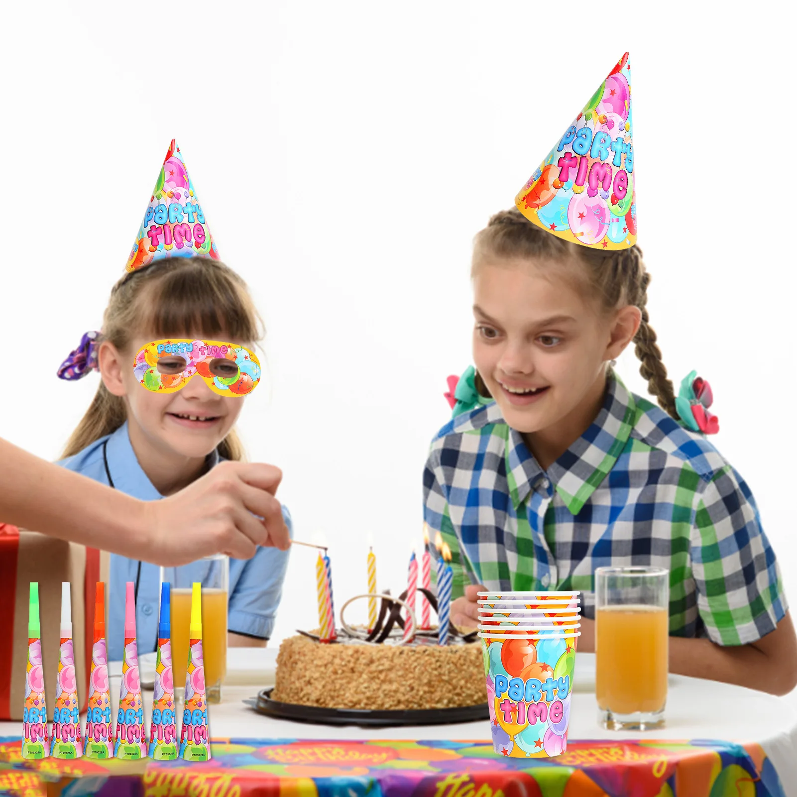 

71Pcs Balloon Themed Party Supplies Birthday Party Decorations Party Pack Including Banner Plates Cups Napkins Tablecloth