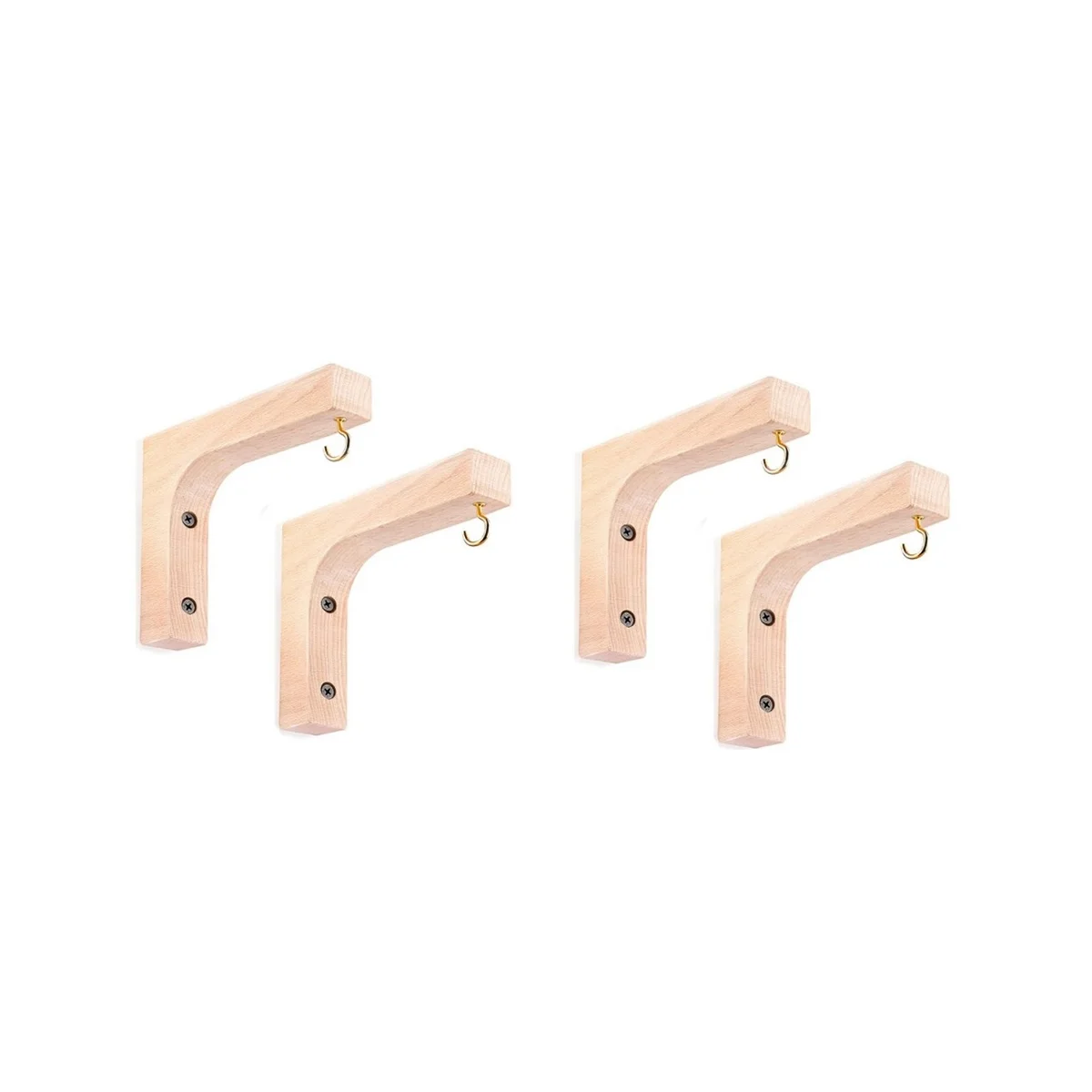 

4Pcs Hanging Plant Hook,Plant Hangers Indoor, Wooden Hanging Basket Hooks for Indoor Flower Baskets Pot Lanterns Planter