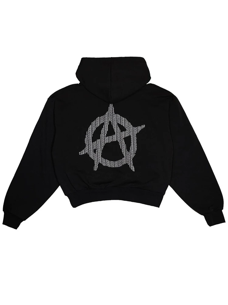 

Y2k Zip hoodie with print graphics goth Sweatshirt Sport Coat Pullover Gothic Long Sleeve Oversized hoodie Men's hoodies jacket