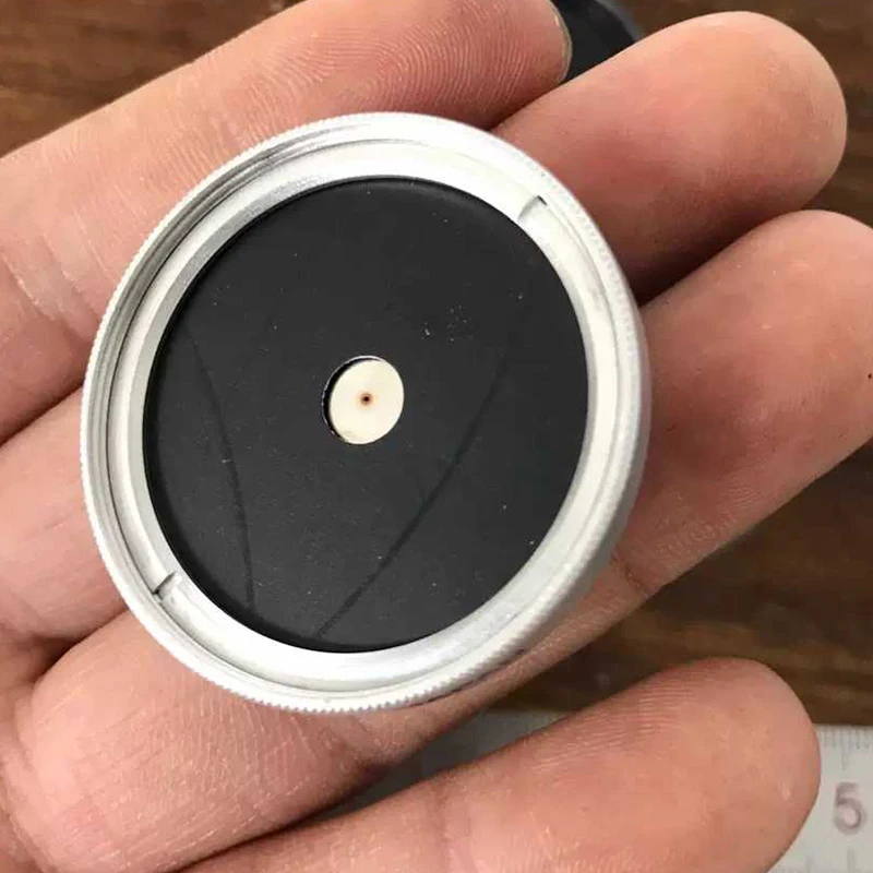 

Small Hole Imaging Camera Lens Disk Piece with 37mm UV Filter Holder and Lens Cover for Easy Exposure Laser Opening Precision