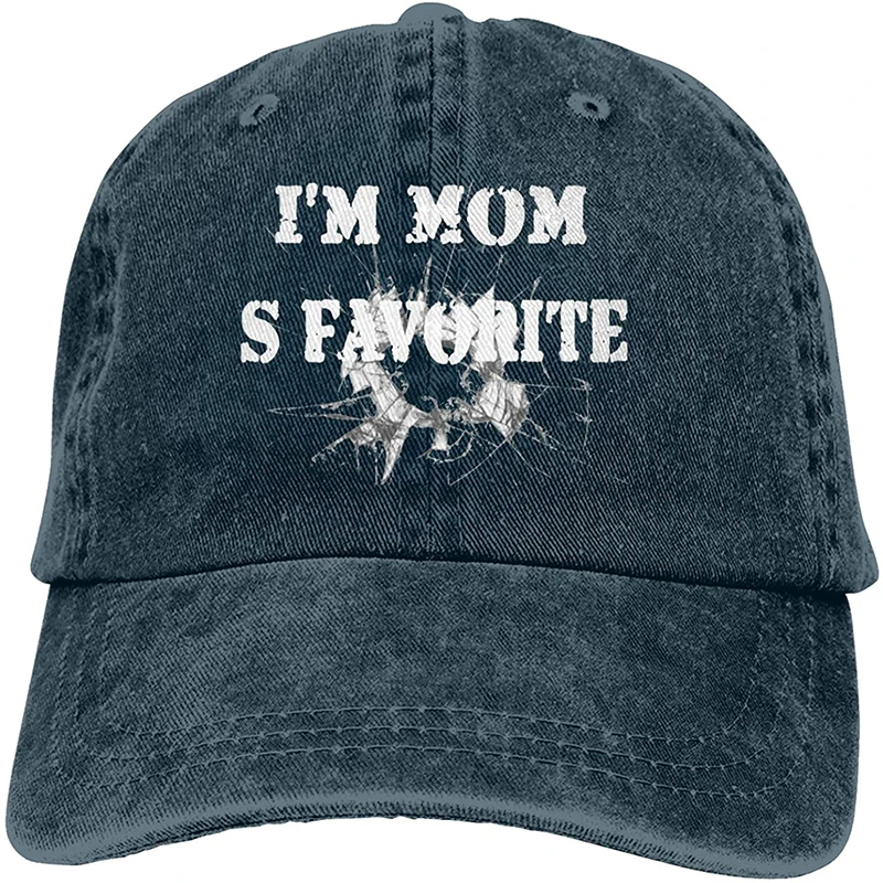 

I'm Mom'S Favorite Sports Denim Cap Adjustable Unisex Plain Baseball Cowboy Snapback Hat Caps Hats For Women