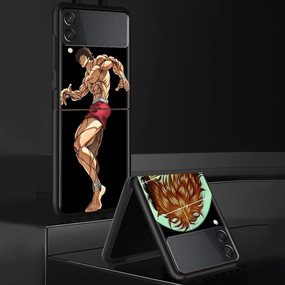 Demonic Mantis Hanma от Vertei Baki чехол для сотового телефона Samsung Galaxy Z Flip 5 5G 6 4 3 Black Coque Hard PC L