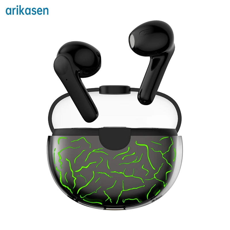 

Arikasen Bluetooth Earphones Stereo TWS Wireless Earbuds With Mic Sweatproof Sports Headsets Wireless Headphones Charging Case