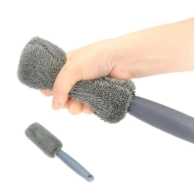 

1PC Car Wheel Cleaning Brush Tool Tire Washing Clean Soft Bristle Cleaner 28 x 5 cm Brush Easy To Cleaning Rims Spokes Wheel