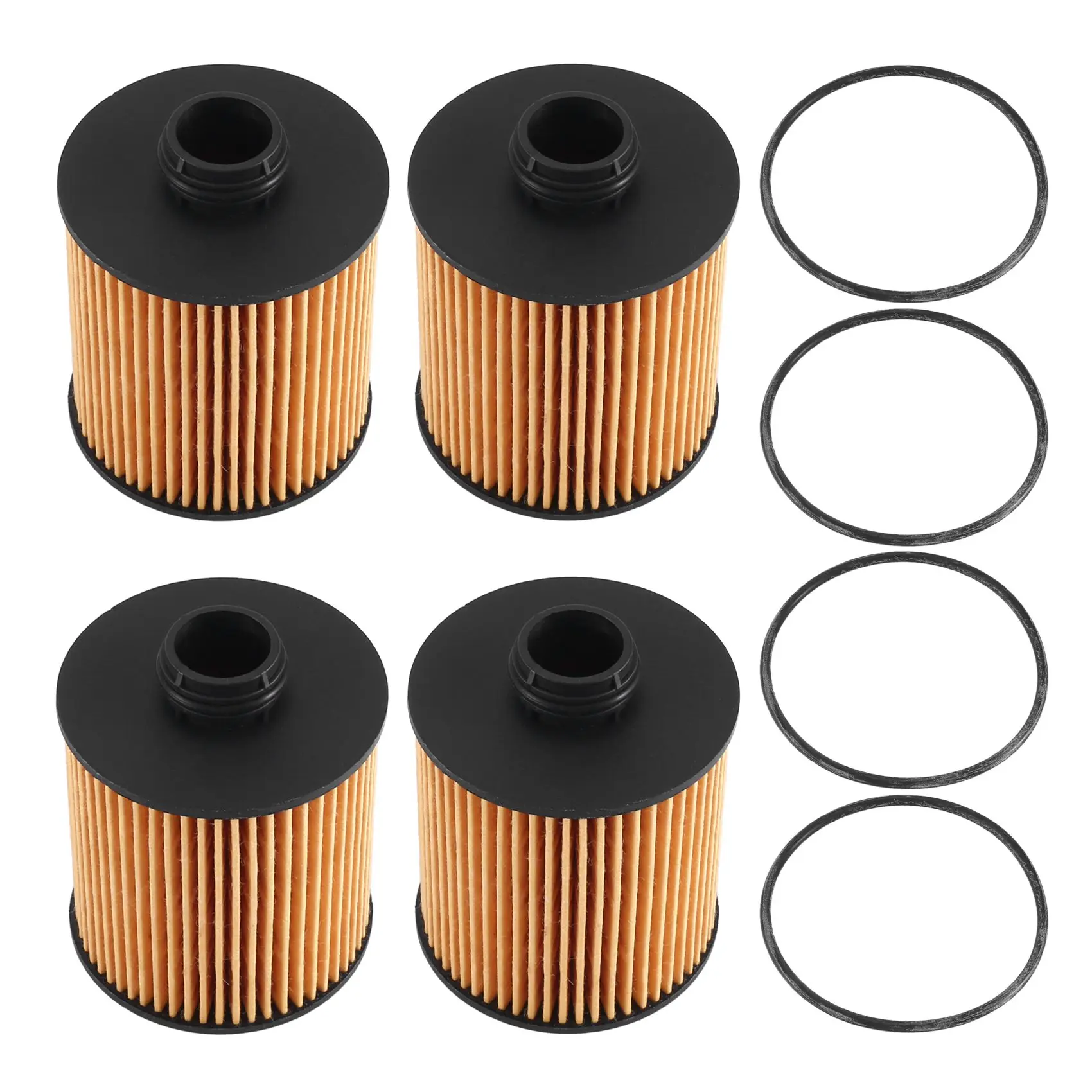 

4PCS Car Oil Filter for- 3008 408 308S 508 4008 5008 for C4 C5 1.6T 2013-2014 1612565980 9807989080