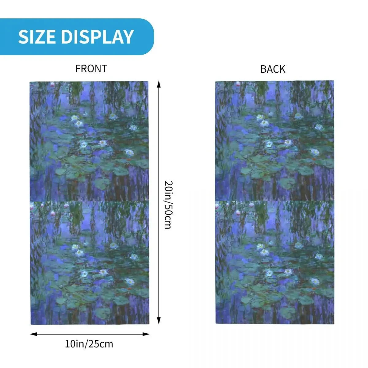 Повязка на голову ВОДНЫЕ ЛИЛИИ для мужчин и женщин