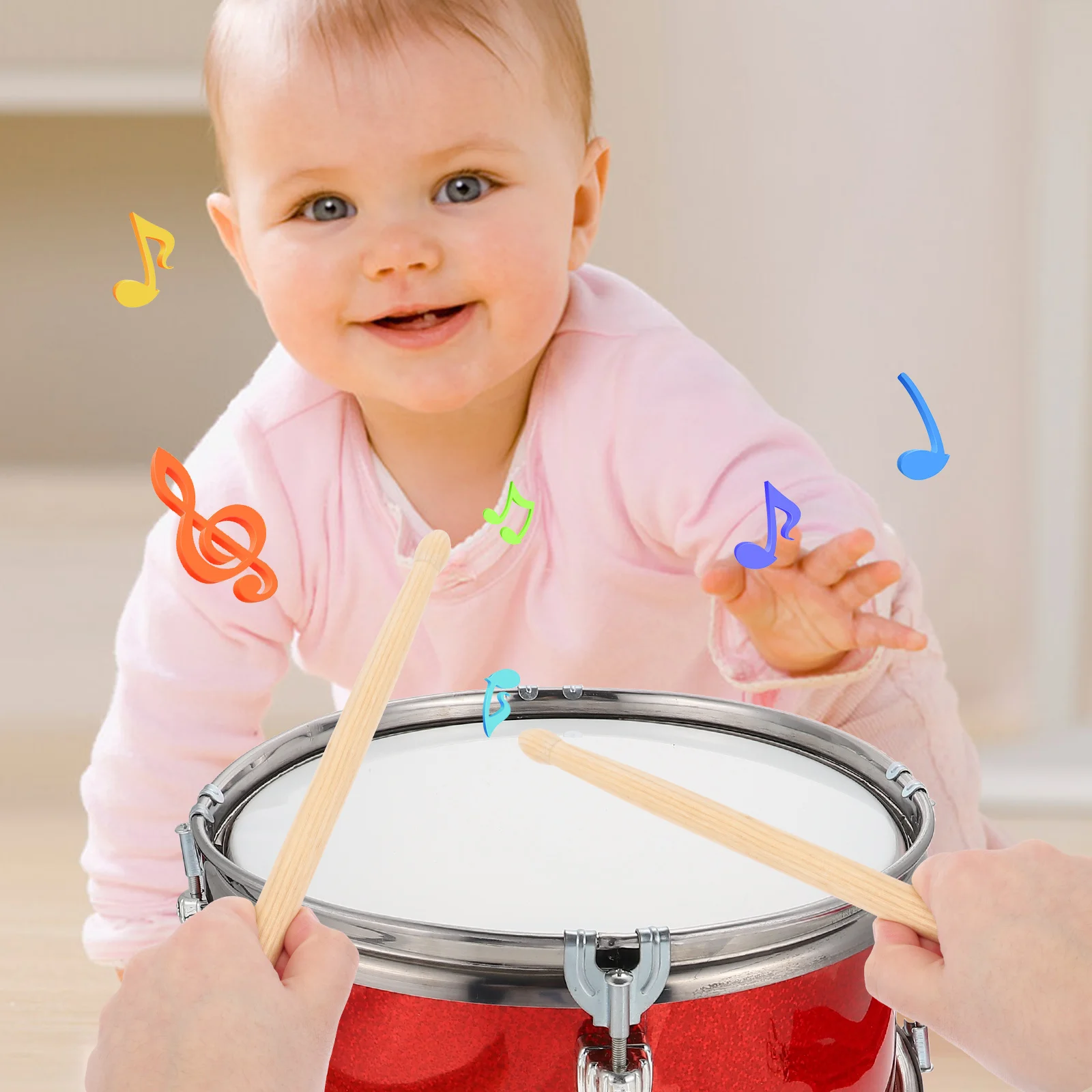 Малый барабан ударная игрушка для малышей безопасное образование высокое