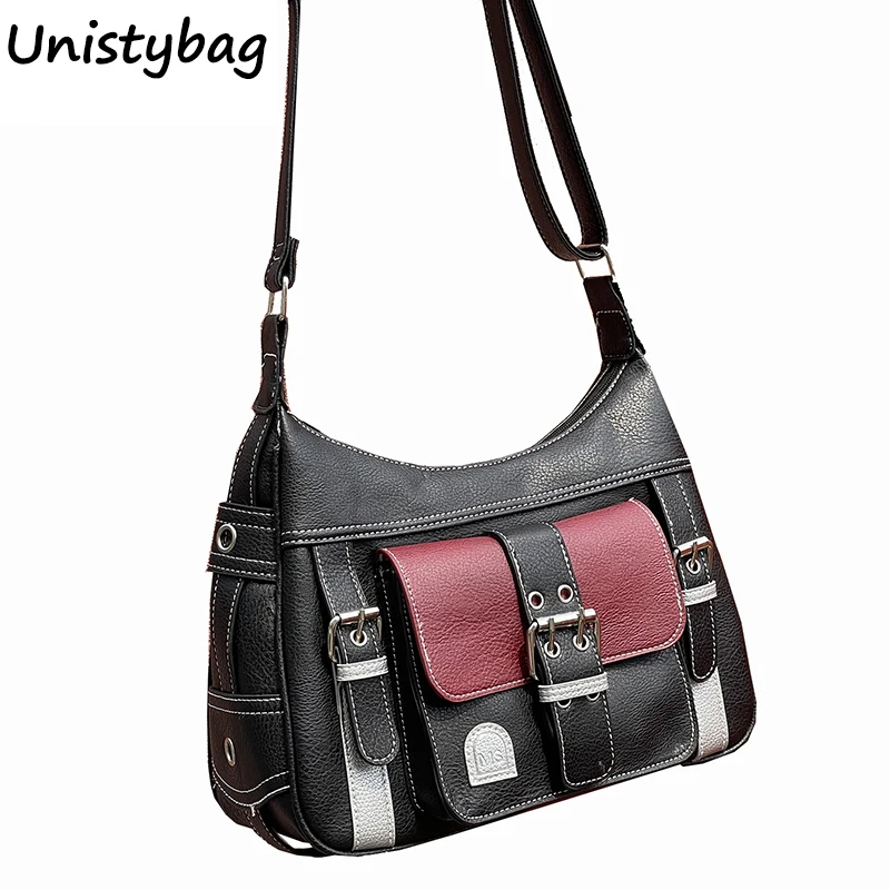 

Сумка на плечо Unistybag для женщин, Женский мессенджер в стиле хип-хоп, Повседневная Роскошная модная сумочка через плечо, вместительный дизайнерский саквояж