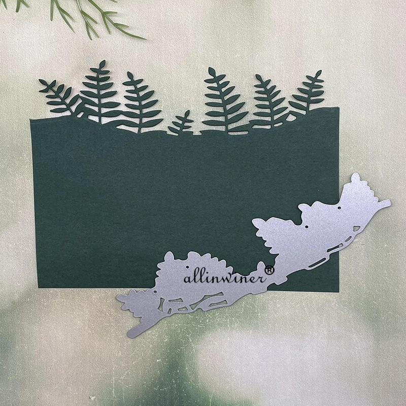 

Металлические штампы с кромкой листьев, трафареты, вырезанные для рукоделия, скрапбукинга, альбома, бумаги, тиснения