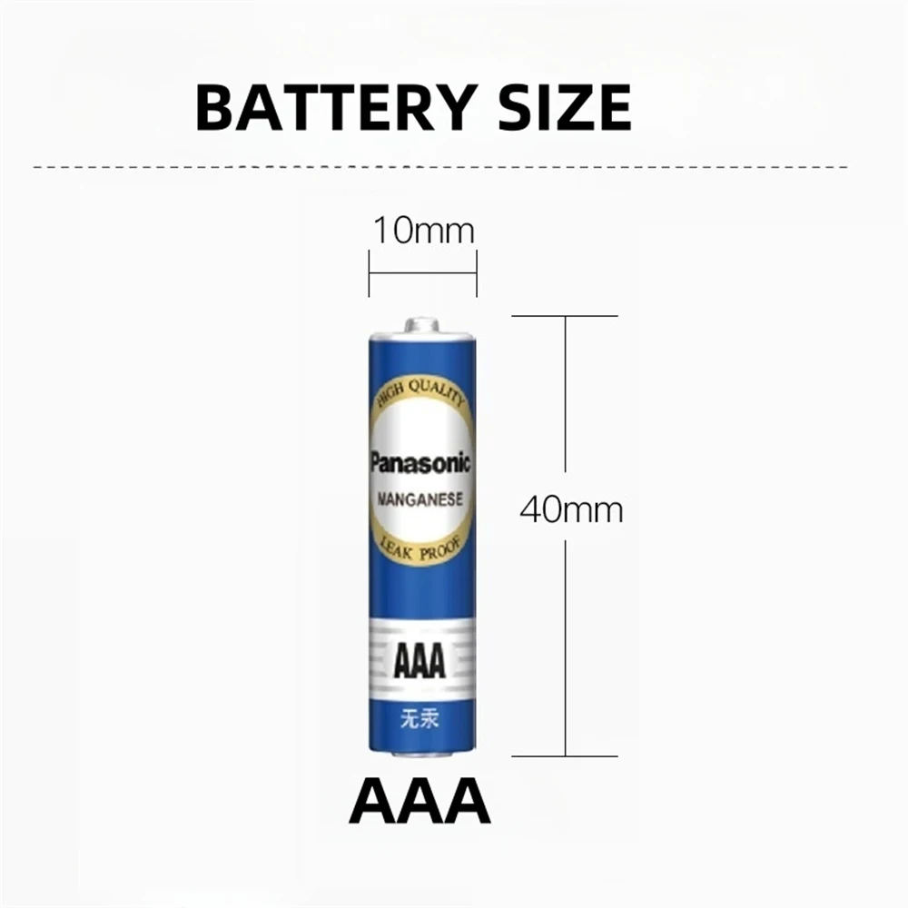 Батарейки Panasonic 1.5V AAA AA, высокоемкие, одноразовые, угольно-цинковые, подходят для игрушек, пультов дистанционного управления, беспроводных мышей и т.д. (art.: 3920daefe59b4) - 3920daefe59b4