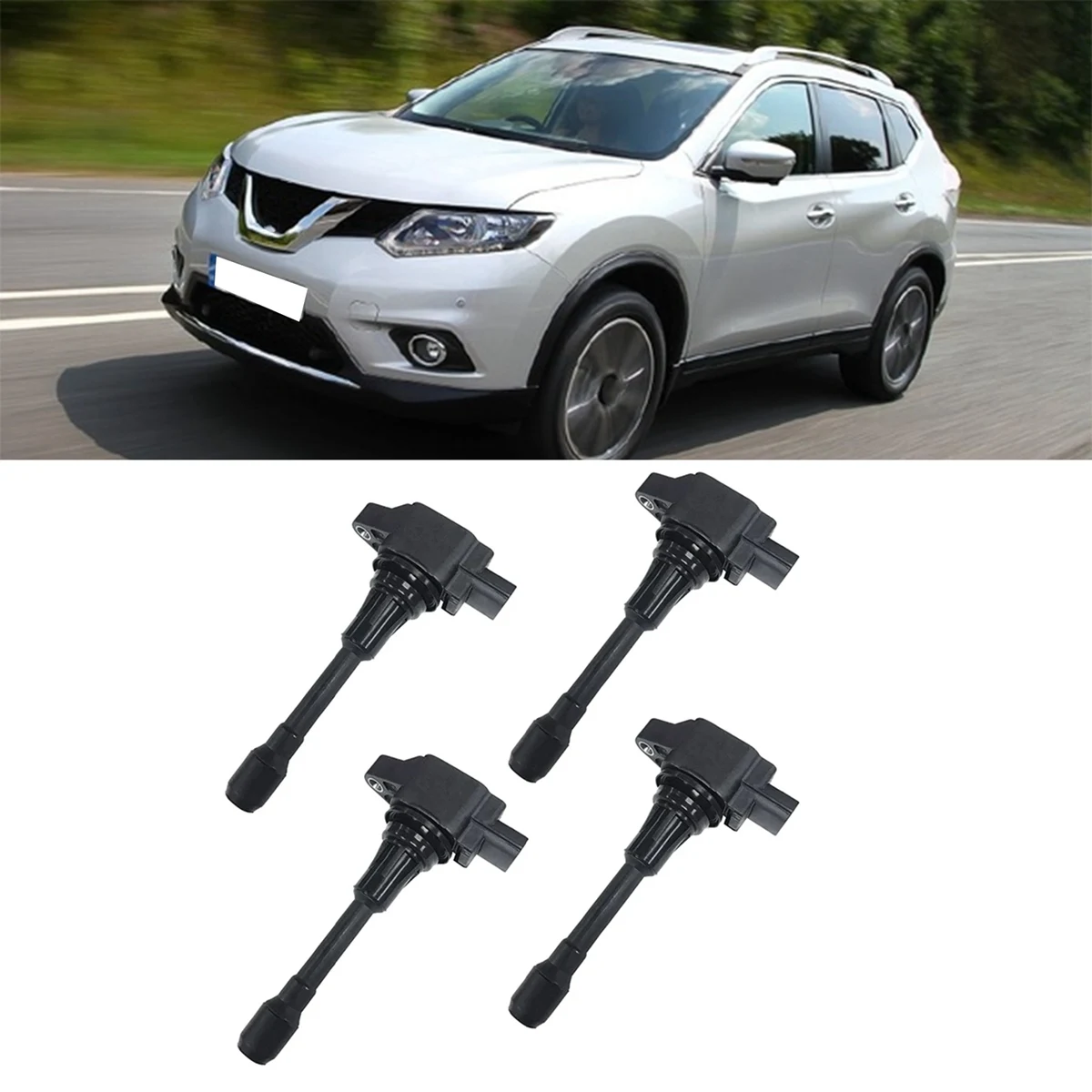 Катушка зажигания 22448-1HM0A 4 шт. для Nissan X RAIL Micra Qashqai ALTIMA NV200 ROGUE Pathfinder SENTRA VERSA Renault Koleos