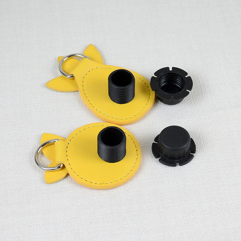 New  Long O bag Pu leather Handles with funny cartoon fruit drops strawberry orange Flat PU Belt attachments for EVA obag Body